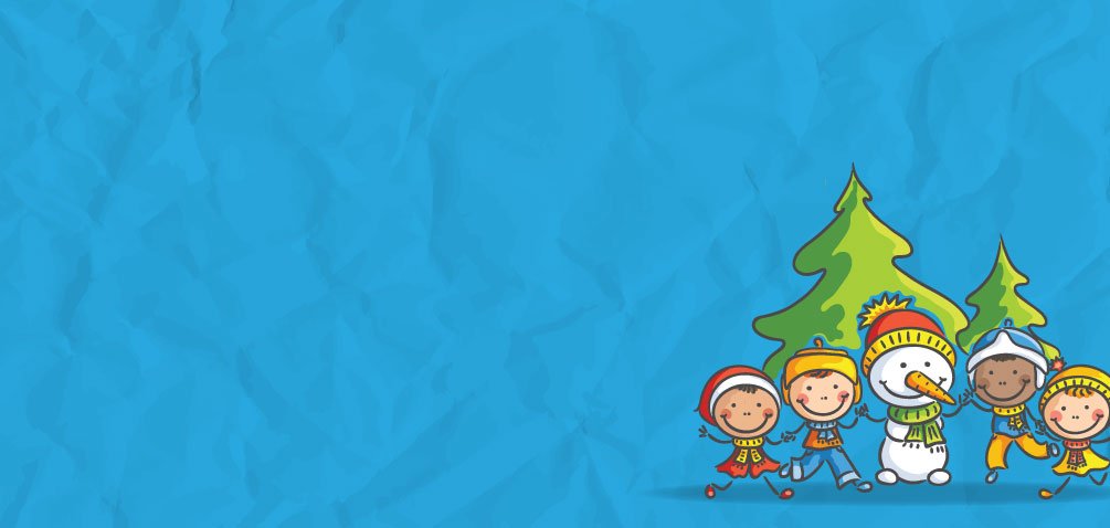 Family day illustration of a group of kids playing